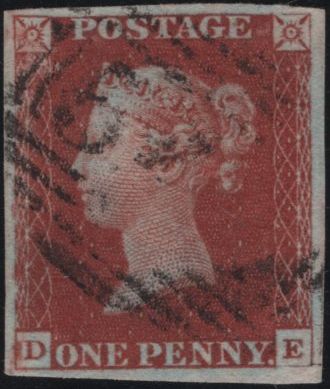 138475 1845 1D PL.60 (SG8)(DE) FINE USED.