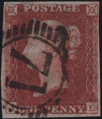 138479 1845 1D PL.59 (SG8)(JL RE-ENTRY SPEC BS48a) FINE USED.
