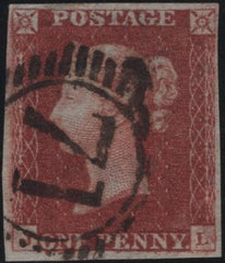 138479 1845 1D PL.59 (SG8)(JL RE-ENTRY SPEC BS48a) FINE USED.