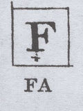 138487 1840 1D GREY-BLACK PL.1A (SG3)(FI CONSTANT VARIETY 'DOUBLE F' SPEC AS3d) FINE TO VERY FINE USED.