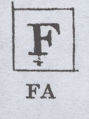 138487 1840 1D GREY-BLACK PL.1A (SG3)(FI CONSTANT VARIETY 'DOUBLE F' SPEC AS3d) FINE TO VERY FINE USED.