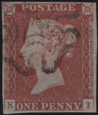 138495 1842 1D PL.27 (SG8)(KI) FINE USED.