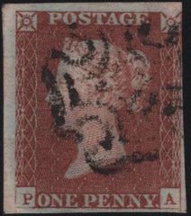 138496 1842 1D PL.27 (SG8)(PA) USED.