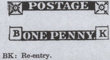 138503 1845 1D PL.59 (SG8)(BK RE-ENTRY SPEC BS48a) FINE USED.