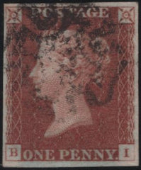 138529 1841 1D PL.21 (SG8)(BI) FINE USED.