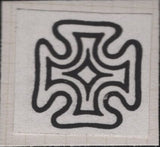 138561 1843 MAIL GREENOCK TO GLASGOW WITH 1D PL.26 (SG8) DISTINCTIVE MALTESE CROSS OF GREENOCK (B1tm).