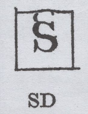 138562 1841 1D PL.21 (SG8) HORIZONTAL STRIP OF THREE LETTERED SB SC SD, SD WITH VERY FINE 'DOUBLE S' (SPEC BS10b).
