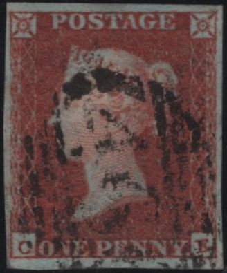 138571  1849 1D PL.98 (SG8)(CE) FINE USED.