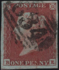 138572 1849 1D PL.98 (SG8)(BE) GOOD USED.