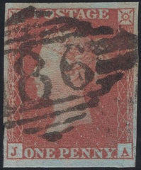 138581 1851 1D PL.126 (SG8)(JA) FINE USED.
