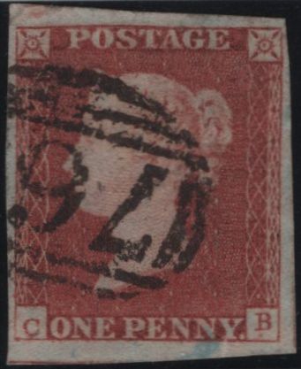 138602 1847 1D PL.76 (SG8)(CB RE-ENTRY SPEC BS65a) FINE USED.