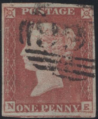 138603 1847 1D PL.76 (SG8)(NE RE-ENTRY SPEC BS65b) FINE USED.