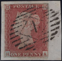 138607 1846 1D PL.68 (SG8)(HA RE-ENTRY SPEC BS57a) FINE USED.