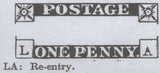 138610 1849 1D PL.88 (SG8)(LA RE-ENTRY SPEC BS27a) GOOD USED.