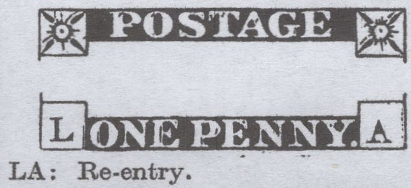 138610 1849 1D PL.88 (SG8)(LA RE-ENTRY SPEC BS27a) GOOD USED.