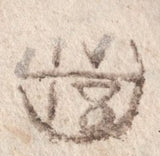 138617 1711 MAIL PEMBROKE TO LONDON WITH 'PEM-/BROOK' TWO LINE HAND STAMP (W1874).