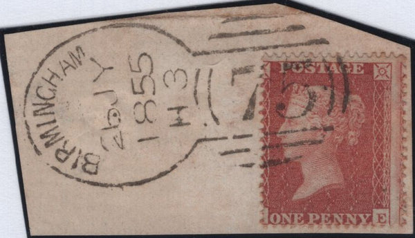 138650 1855 PIECE WITH DIE 2 1D (SG21) 'BIRMINGHAM/75' SPOON TYPE C3 (RA14).