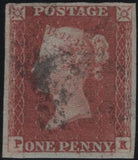 138707 1848 1D PL.80(SG8)(PK RE-ENTRY SPEC BS69a) GOOD TO FINE USED.