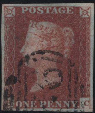 138708 1848 1D PL.81(SG8)(SC) GOOD USED.