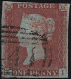 138714 1848 1D PL.81 (SG8) TI RE-ENTRY 2ND STATE SPEC BS70e, GOOD USED.