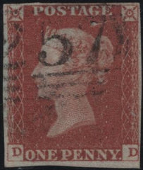 138715 1848 1D PL.81 (SG8)(DD) GOOD TO FINE USED.