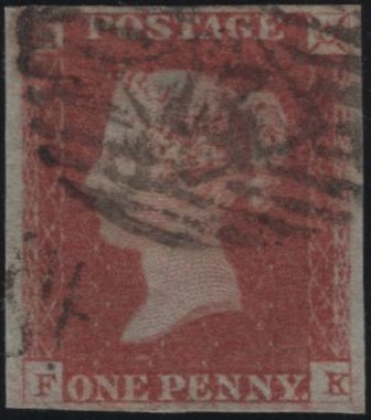 138716 1848 1D PL.82 (SG8)(FK RE-ENTRY SPEC BS71b) GOOD USED.
