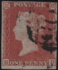 138724 1849 1D PL.89 (SG8)(HD) GOOD TO FINE USED.