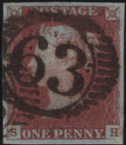 138725 1848 1D PL.84 (SG8)(SH RE-ENTRY SPEC BS73b) FINE USED.