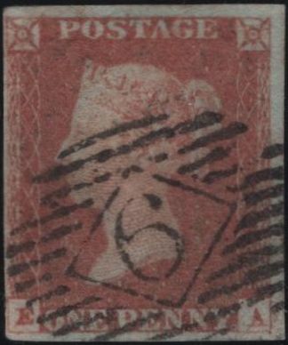 138727 1848 1D PL.85 (SG8)(EA RE-ENTRY SPEC BS74a) FINE USED.