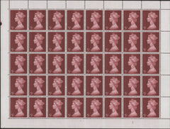 138732 1969 5/- CRIMSON-LAKE (SG788) COMPLETE UNMOUNTED SHEET OF 40.