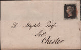 138777 1840 LARGE PART WRAPPER CHIRK, DENBIGHSHIRE TO CHESTER WITH 1D BLACK PL.5 (SG2)(RD).