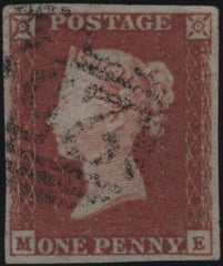 138783 1849 1D PL.93 (SG8)(ME) FINE USED.