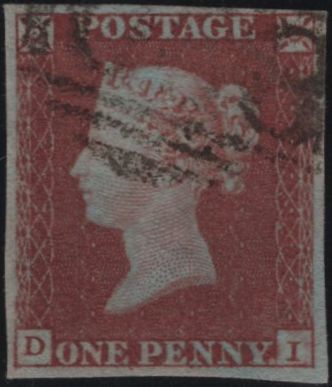 138787 1849 1D PL.94 (SG8)(DI) VERY FINE USED.
