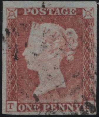 138791 1847 1D PL.77 WITH PLATE WEAR (SG9)(TF) FINE USED.
