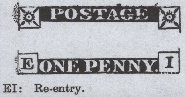138796 1847 1D PL.76 (SG8)(EI RE-ENTRY SPEC BS65b) FINE USED.