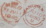 138798 1850 MAIL MANCHESTER TO LONDON WITH 1D PL.96 (SG8)(CH).