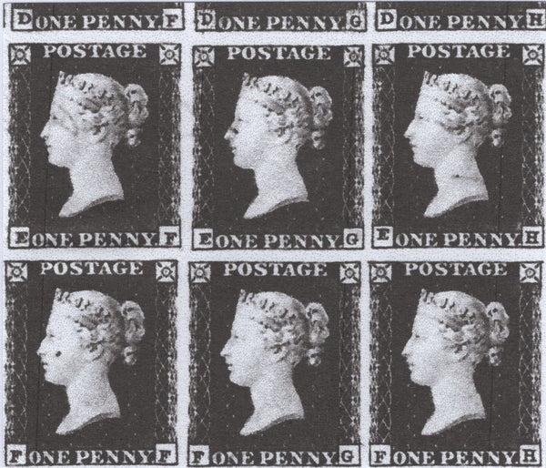 138806 1849 1D PL.89 (SG8)(EG CONSTANT VARIETY 'MARKS NE SQUARE').
