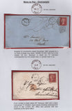 138813 1846-1888 COLLECTION OF UNDERPAID MAIL (26 ITEMS), 24 WITH 'MORE TO PAY' HAND STAMPS OR CHARGE MARKS.