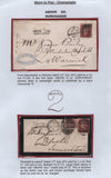 138813 1846-1888 COLLECTION OF UNDERPAID MAIL (26 ITEMS), 24 WITH 'MORE TO PAY' HAND STAMPS OR CHARGE MARKS.