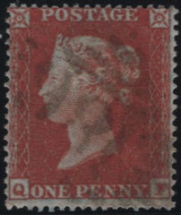 138845 1854 DIE 1 1D PL.193 (SG17)(QF) FINE USED.