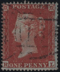 138847 1854 DIE 1 1D PL.193 (SG17)(RL) FINE TO VERY FINE USED.