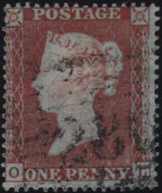 138849 1854 DIE 1 1D PL.193 (SG17)(OL) GOOD USED.