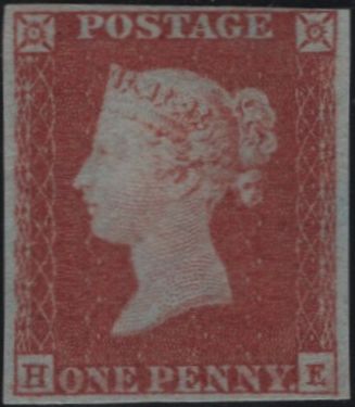 138853 1850 1D PL.106 (SG8)(HE) FINE MINT.