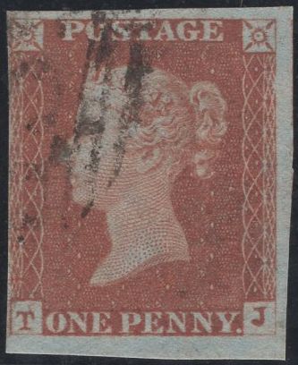 138860 1848 1D PL.80 (SG8)(TJ) GOOD TO FINE USED.