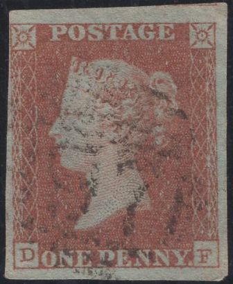 138864 1850 1D PL.99 (SG8)(DF) GOOD USED.
