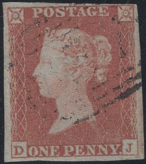 138872 1853 1D PL.173 (SG8)(DJ) FINE USED.