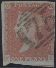 138874 1853 1D PL.173 (SG8)(NL) USED.