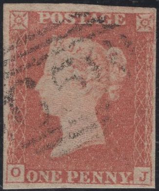 138876 1850 1D PL.95 (SG8)(OJ) GOOD TO FINE USED.