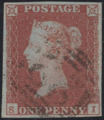 138879 1849 1D PL.96 (SG8)(SI) FINE USED.