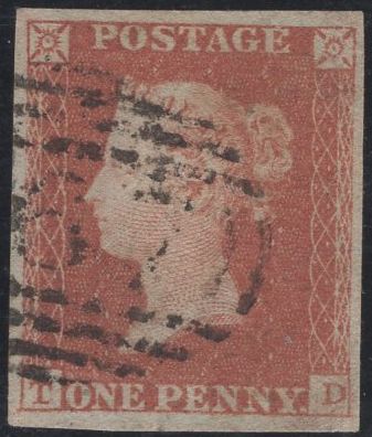 138884 1849 1D PL.96 (SG8)(TD) GOOD TO FINE USED.